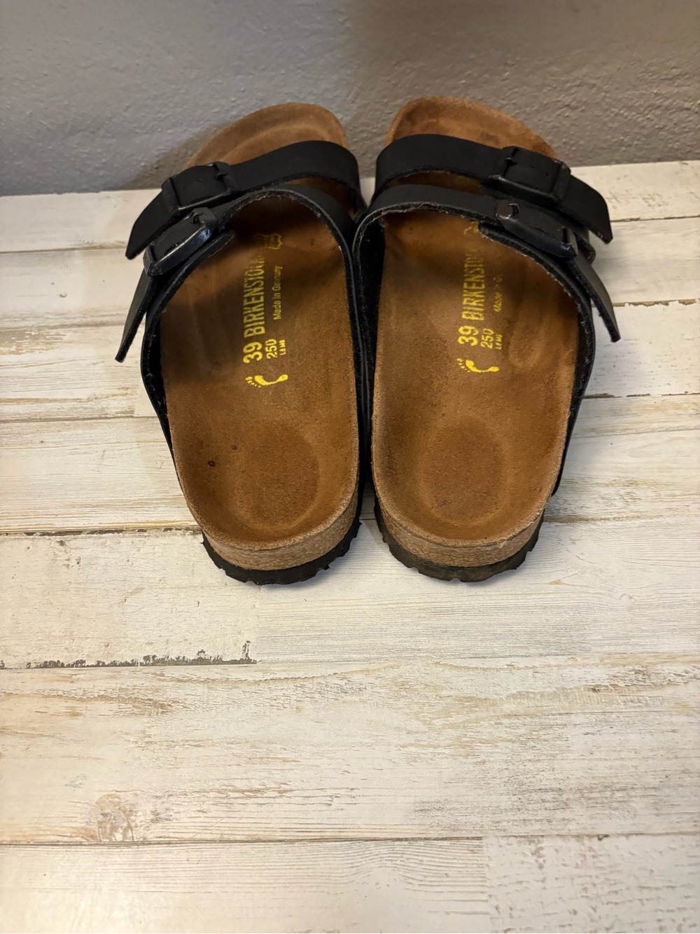 Birkenstock Black Arizona Two-Strap Sandals - Picture 3 of 6